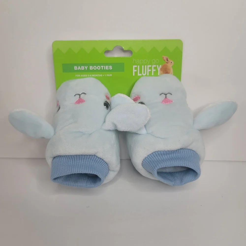Bunny Baby Booties - Picture 2 of 4